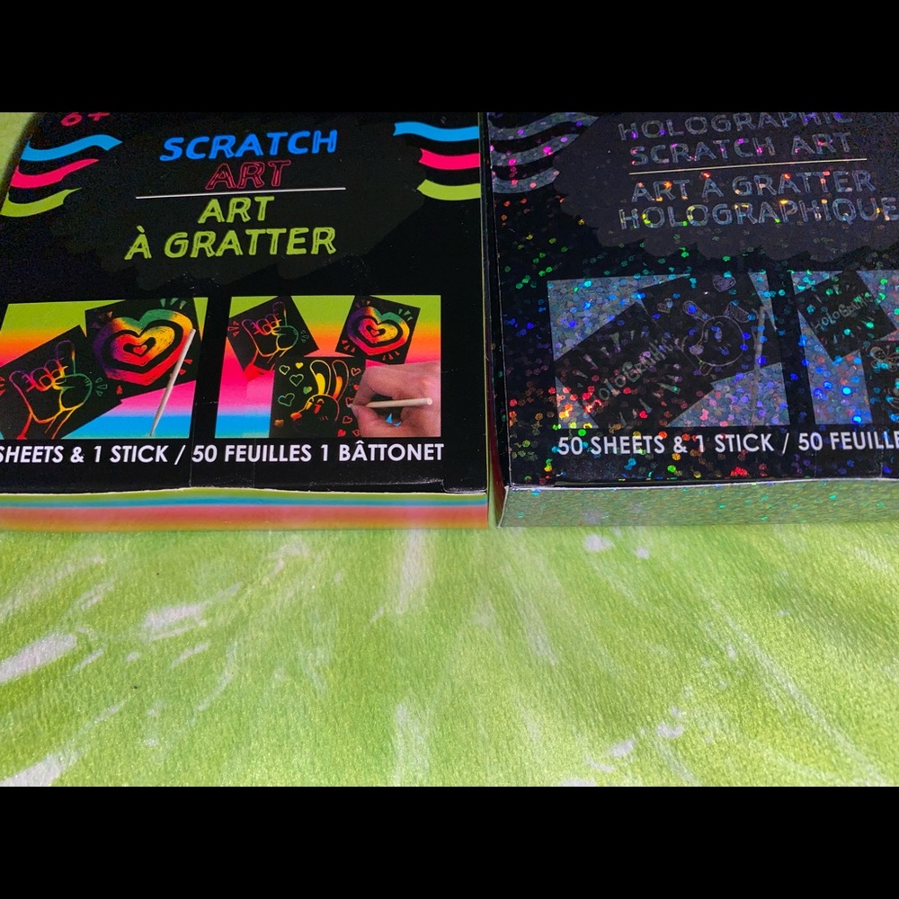 NEW sealed 2 packs set of artist’s scratch paper